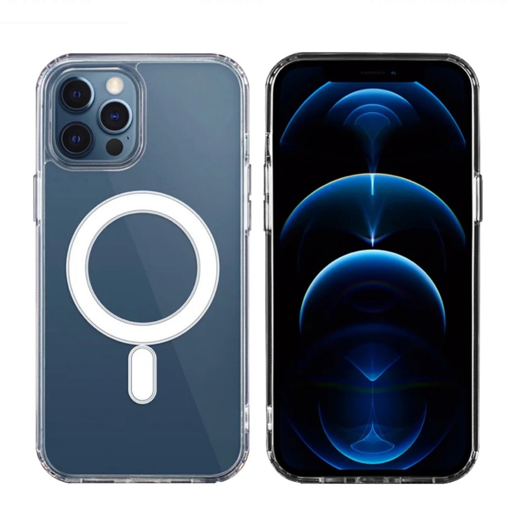 Iphone 15 pro max clear transparent wireless chargeable cover
